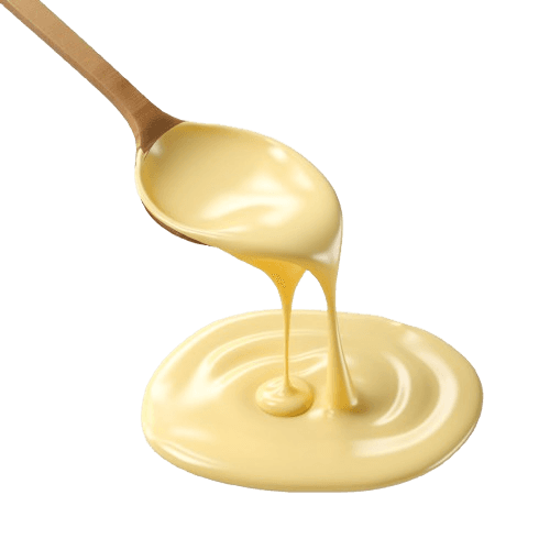 Pure golden ghee in a glass jar